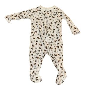 Ralph Lauren White Baby Onesie with Animal Design